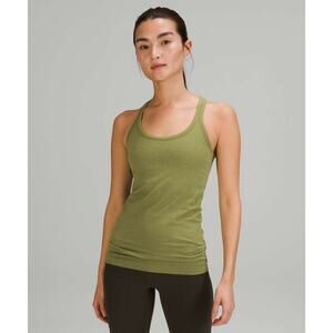 Lululemon Ebb To Street Tank II Green Grape Leaf Womens 6 Active Athletic Basic
